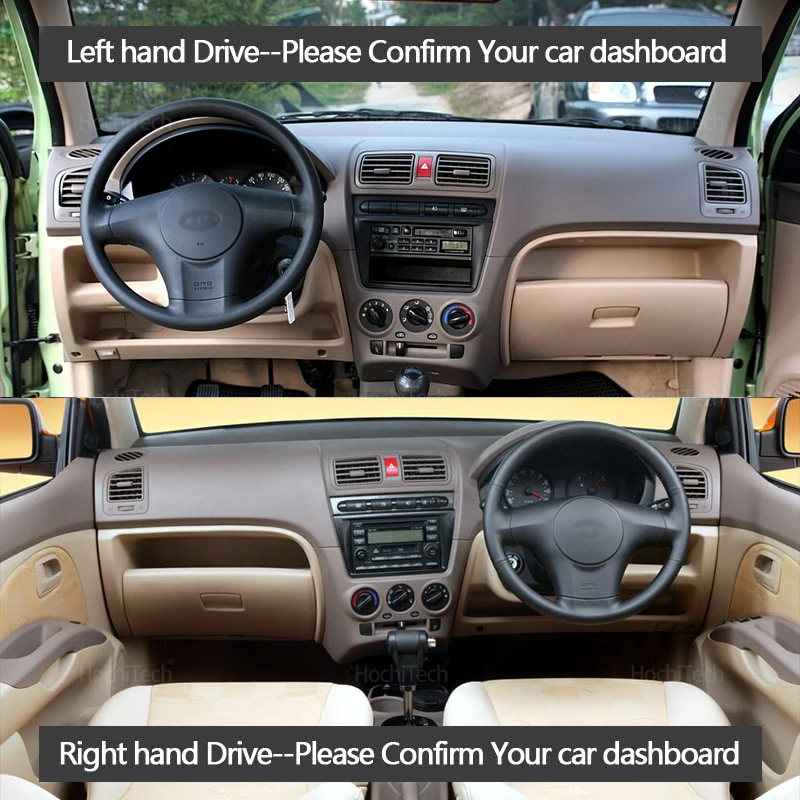 For Kia Picanto Morning SA 2004-2011 Car Dashboard Cover Avoid Light Pad Instrument Platform Cover Mat Carpet Accessories