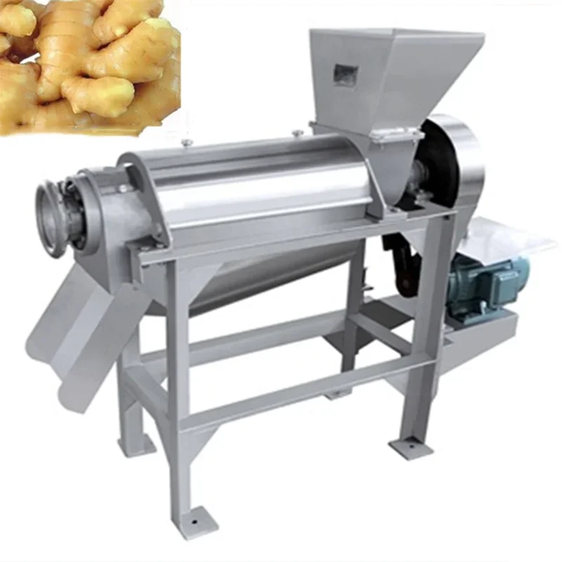 Large spiral ginger fruit Yangmei passion fruit juicer, industrial and commercial multifunctional residue separation, fully auto