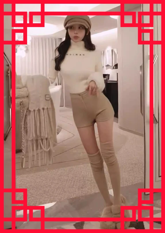 

Осенне-зимний элегантный женский свитер с высоким воротом, облегающий, в рубчик, с отстегивающимся воротником-пуловером