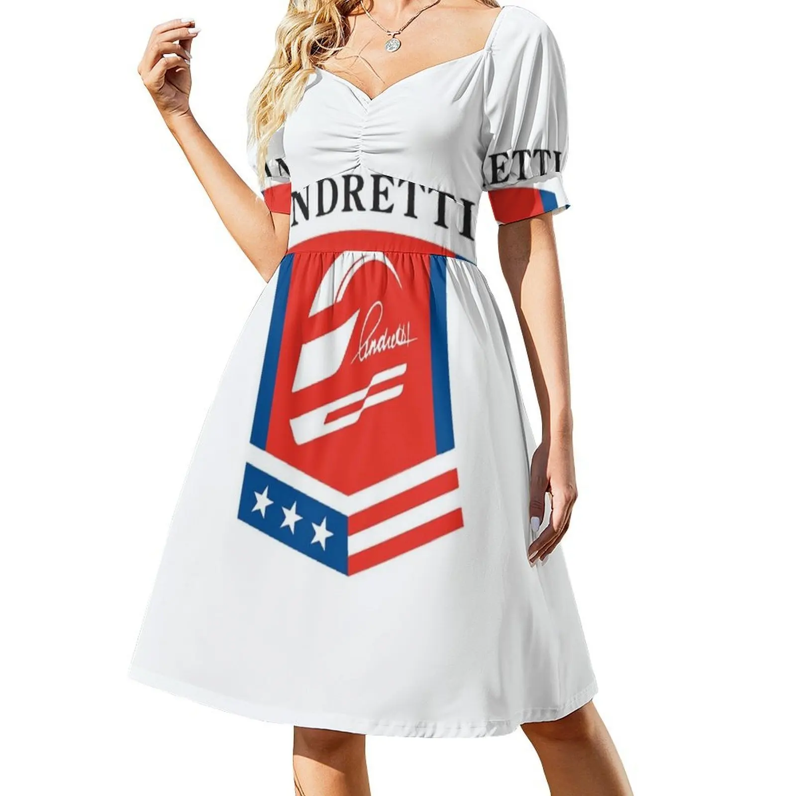 Copandretti Autosport Mini abito stile preppy per donna A-Line vestibilità ampia Abito da giorno casual Indycar Racing Indy Indianapolis Indy