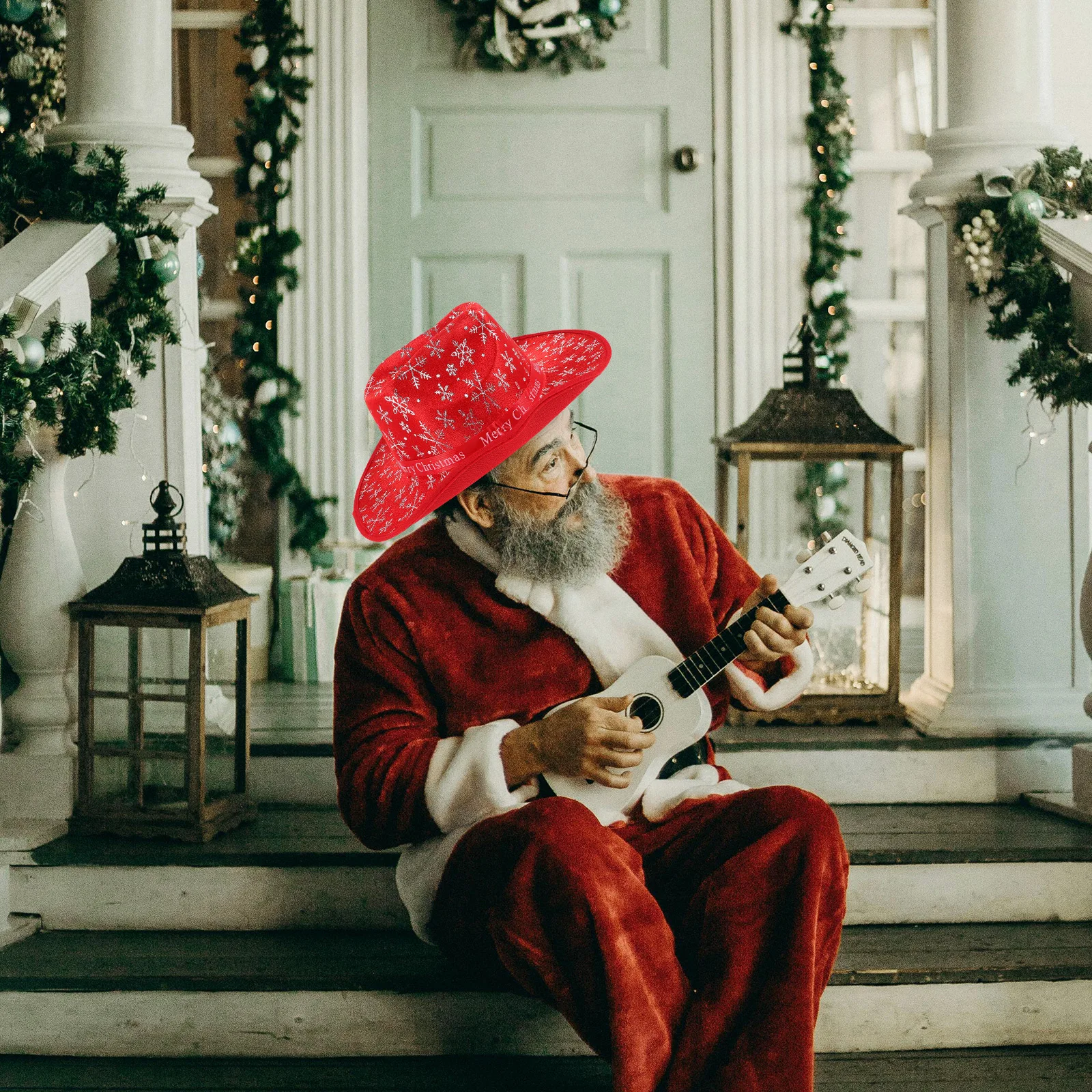 

Women Santa Claus Decorative Hat Has Christmas Costume Lady Cloth Festive Child