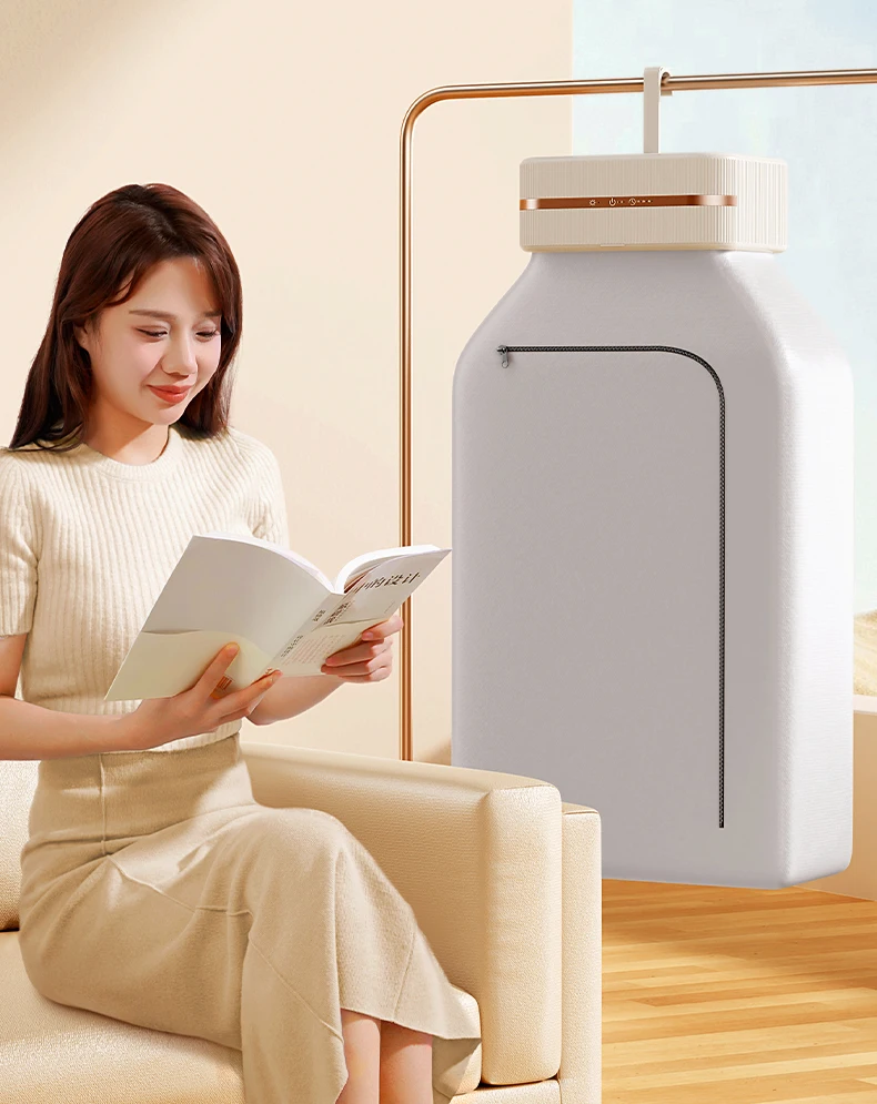 مجفف ذكي محمول قابل للطي بقدرة 600 وات موفر للطاقة ومجفف ملابس سريع التسخين مع عنصر مجفف PTC منخفض الضوضاء