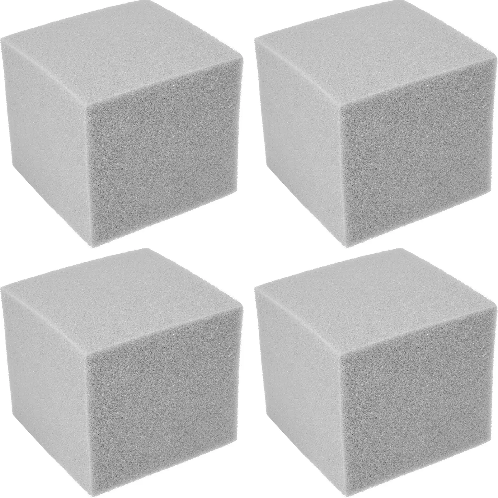 

4 Pcs Sound Absorbing Panel Acoustic Foam Bass Trap Ceramic Tile Corner Gear Reduction Noise Deadening Block foam block sound