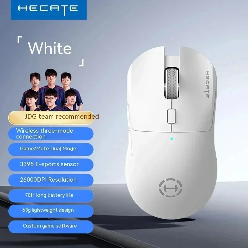 EDIFIER HECATE G3M Pro Wireless Gamer Mouse Tri-Mode Custom Lightweight 26000DPI PAW3395 Sensor Ergonomices Pc Accessories