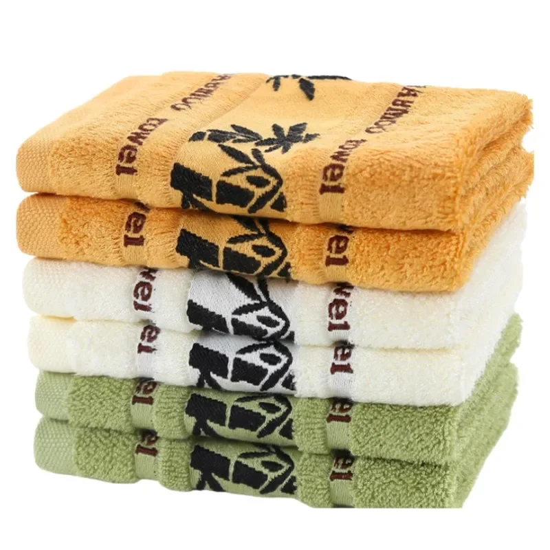 

Absorbent Bamboo Towels Set for Bathroom, Hand and Face Bath Towel, Soft Gift for Home, 1 Pc, 4 Pcs, 6Pcs