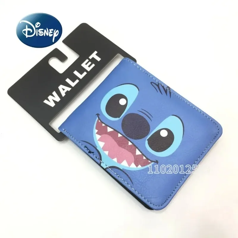 Disney Stitch New Children's Wallet Cartoon Cute Children's Wallet Large Capacity Multi-Card Slot Short Printed Fashion Wallet
