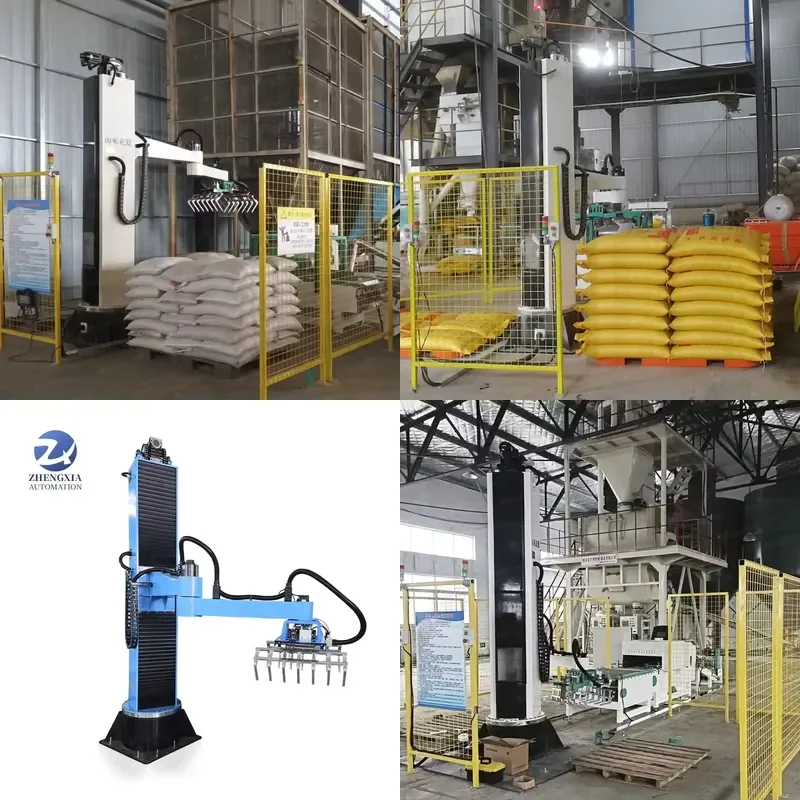 2026 CE Pallet Stacker Column Palletizer Automatic Stacking Palletizing Customization 25kg 50kg Rice Bag Carton