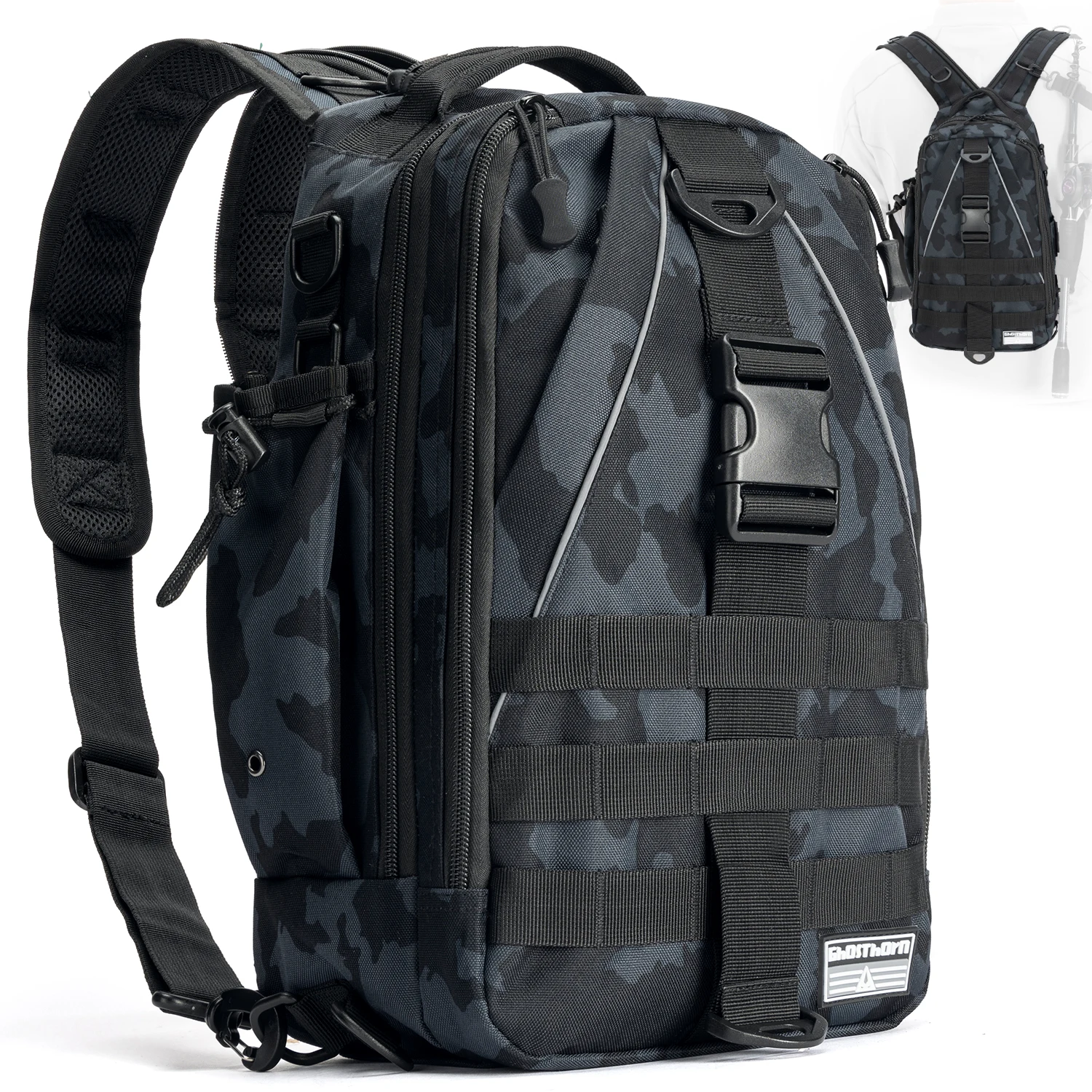 

Рюкзак для рыболовных снастей Lure — сумка на двойное плечо для рыболовников