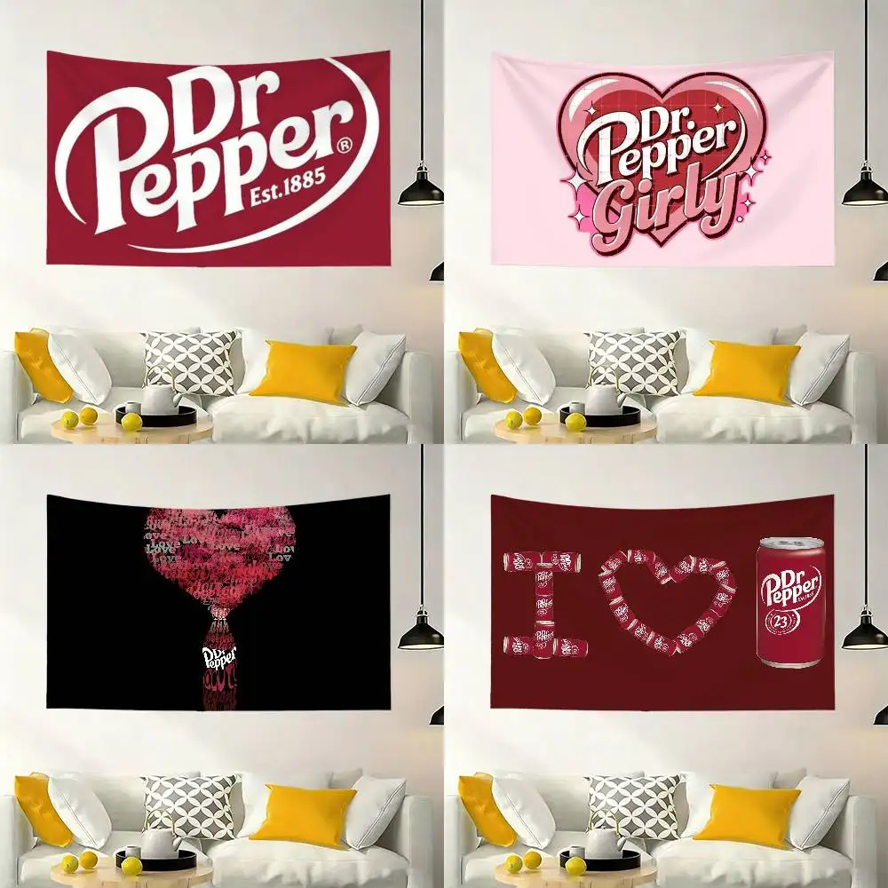 

D-Dr Peppers Logo Flag Outdoor Decorations for Bedrooms Home Decor Items Decoration Banners