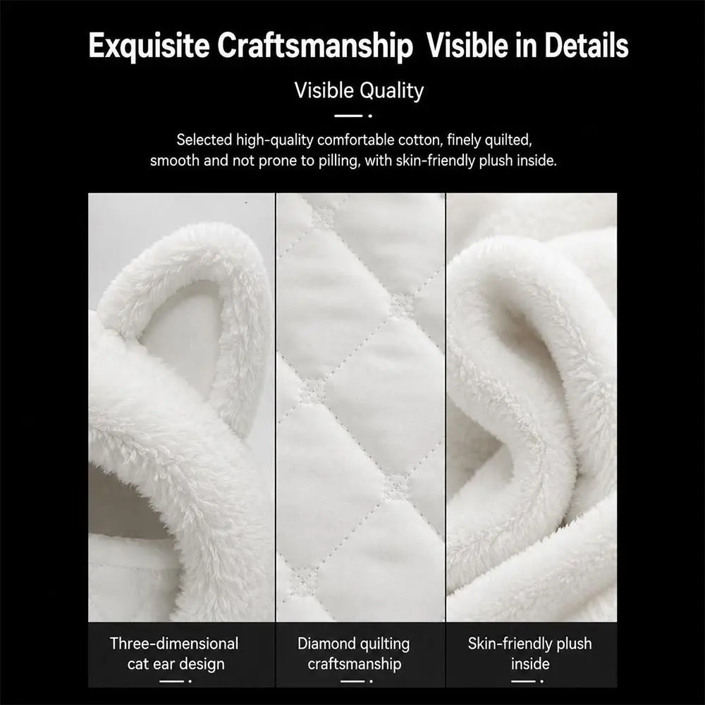 Windproof Winter Balaclava Hat Faux Fur Trim Thick Fleece Lining Windproof Balaclava Mask Zipper Closure Full Face Coverage