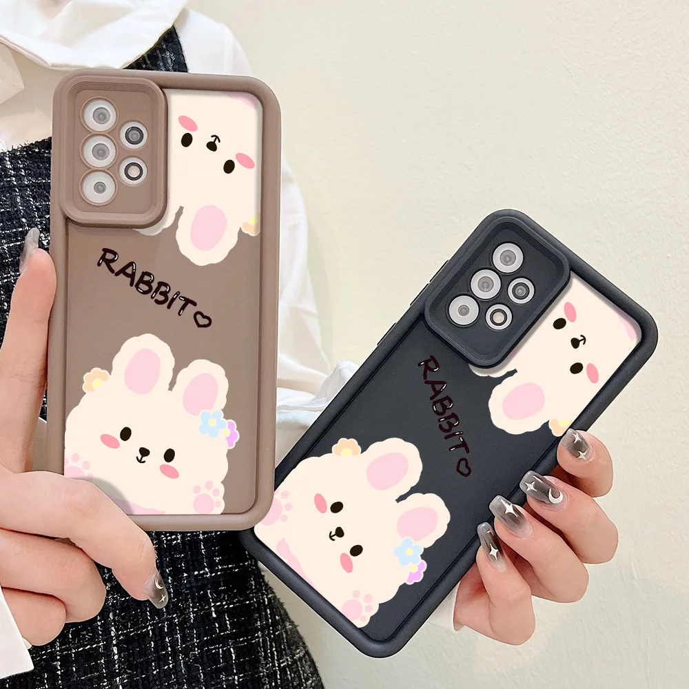 Custodia per orsetto di latte per Samsung S23 S24 Ultra S22 Plus S20 S21 FE custodie Galaxy A55 A54 A53 A52 A13 A14 A15 A12 A33 A35 A34 A51 A21S