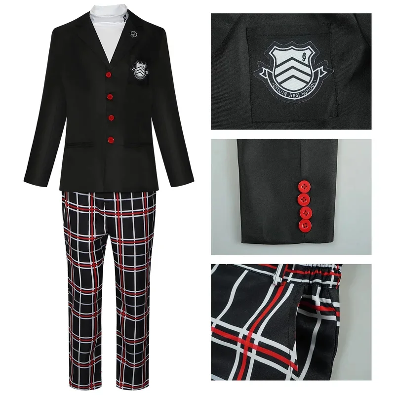 Game Cosplay Costume Amamiya Ren Kasumi Yoshizawa Cosplay Men Women School Uniform Halloween Suit Full Set with & Accessories