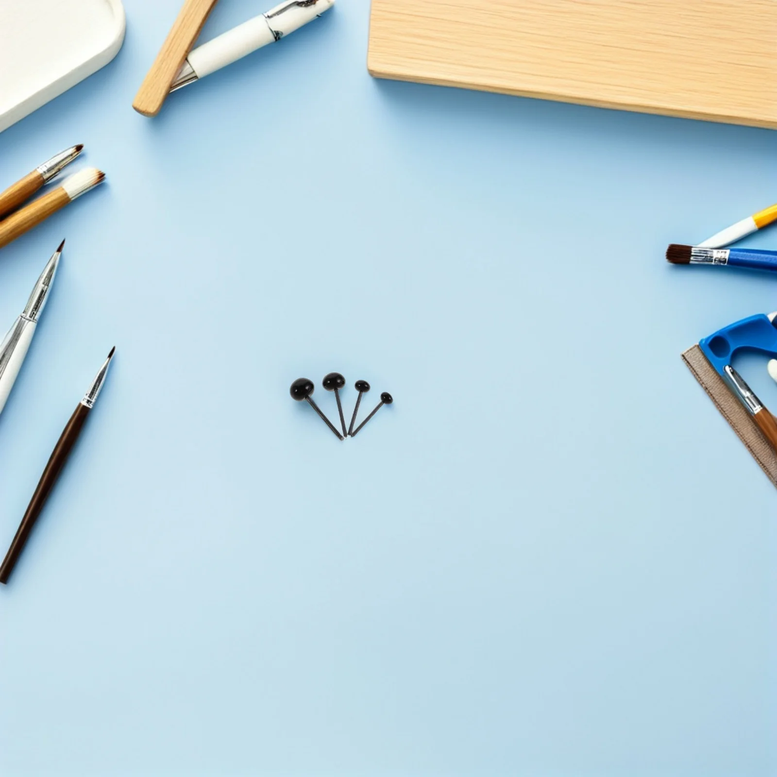 

400Pcs 3mm 4mm 5mm 6mm Glass Eye Balls for Crafts Stuffed Animals Realistic Handmade Fake Eyeballs for Crochet Toys