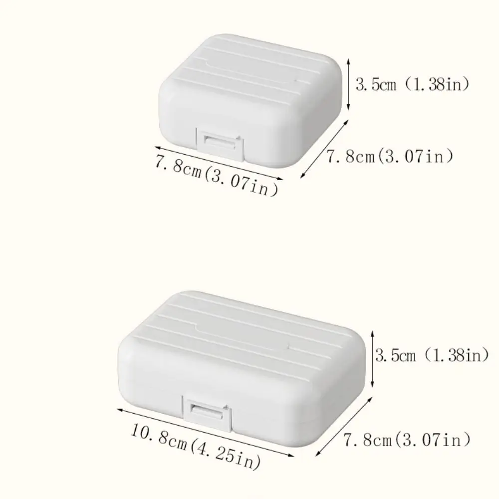 내구성이 뛰어난 휴대용 보석함 여행용 구획 PP 보관함이 있는 미니 경량 알약 케이스