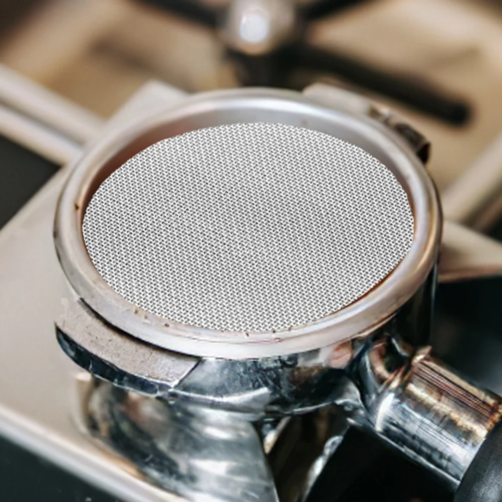 

2pcs Stainless Steel Filter Mesh Reusable Espresso Puck Screen Filter Screen Professional Coffee Making Tool Easy Clean