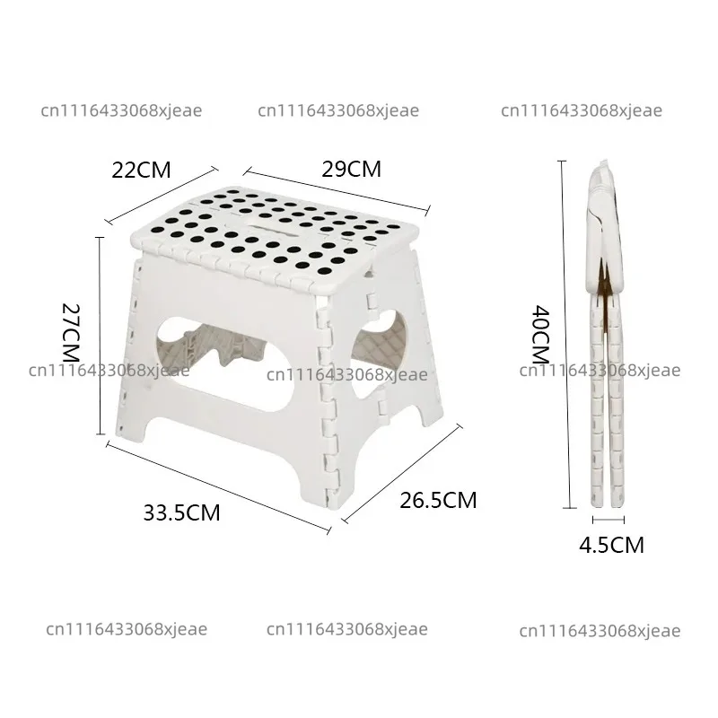 Thickened Plastic Folding Stool, Portable Foldable Chair , Ideal For Home Dining, Bathroom Use