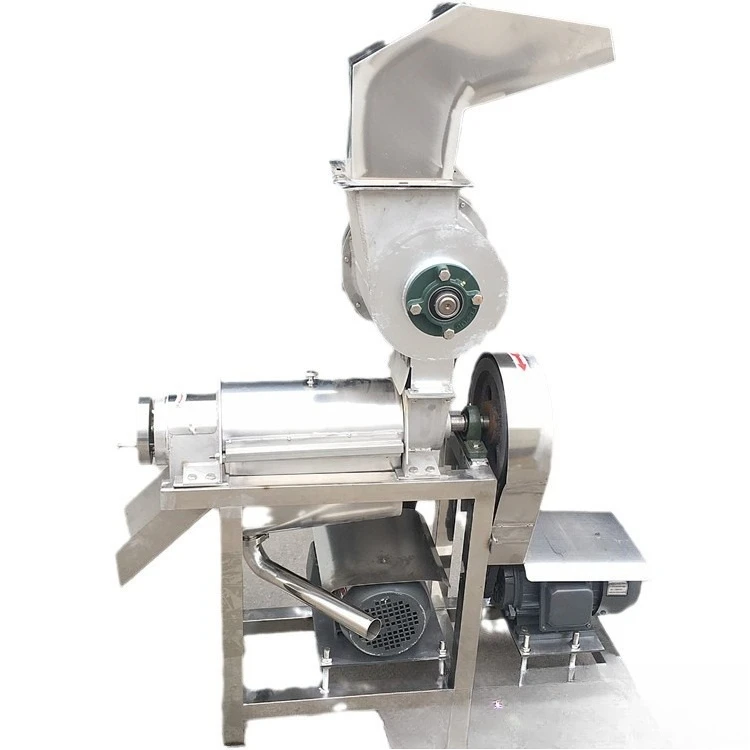 

Large industrial fruit and vegetable juicer, stainless steel spiral press juice collector, mulberry blueberry ginger