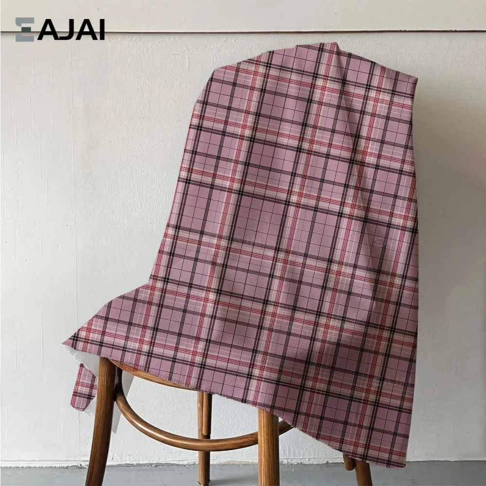 

Многоцветная хлопковая ткань в клетку Eajai, мягкая, из чистого хлопка, для шитья одежды, платьев, рубашек, рукоделия