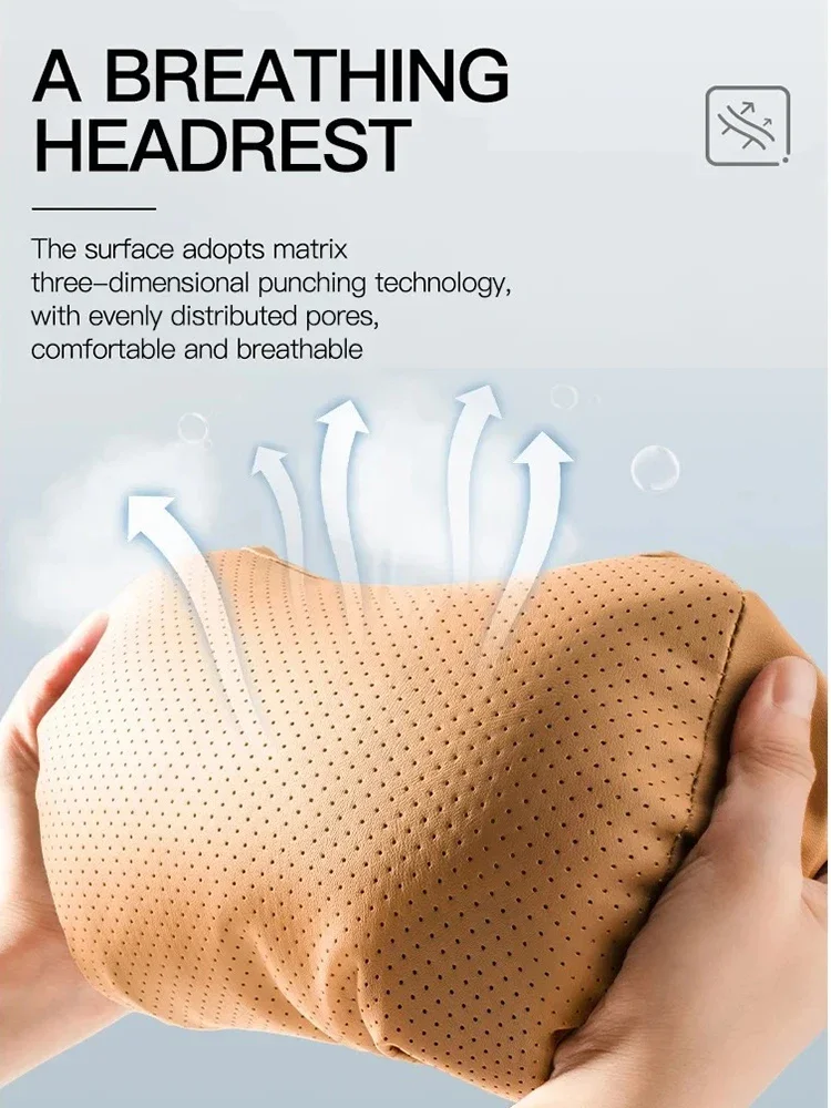 Car Neck Pillow, Car Memory Foam Headrest Waist Cushion Breathable Comfortable Headrest 4 Seasons General Motors Travel Pillow - view 5