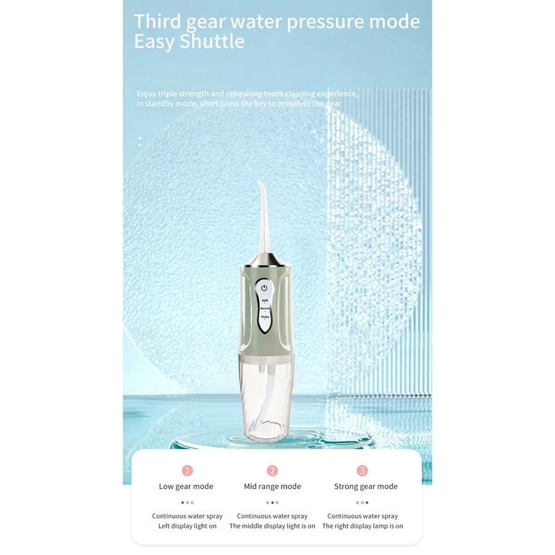 Electric  Scaler Portable Tooth Cleaner Oral Cleaning Irrigator Hand-Held Flusher Teeth Care Device