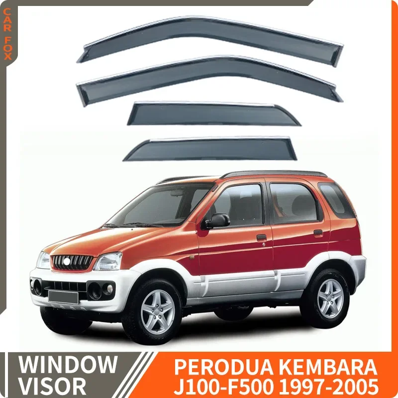 For Perodua Kembara 1997-2005 Car Window Visor Awning Shelters Windshield Side Window Rain Sun Shade  Accessories Car Styling
