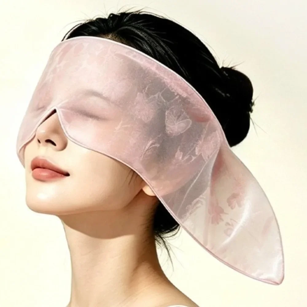 Weighted Sleep Eye Mask Anti Snoring Relief Pressure Block Light Eye Cover Double Sided Jacquard Fabric Comfort Sleeping Mask