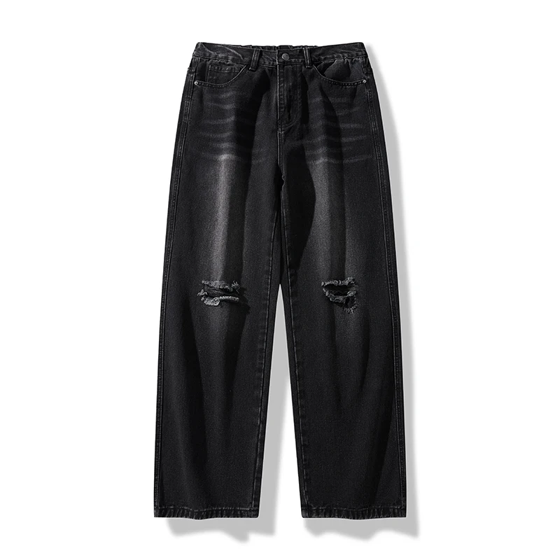 New Autumn Men Korean Fashion Y2K Jeans Homme Classic Baggy Straight Wide Leg Pants Men Hip Hop Streetwear Casual Denim Pants