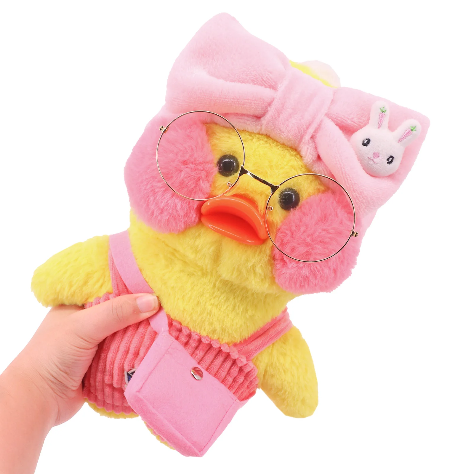 Pink Doll Clothes Dress Sweater Hat Uniform Fit 30cm Lalafanfan Yellow Duck Doll Children\'s Toy Girl Gift Duck Doll Accessories