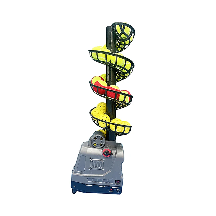 

Portable Tennis Padel Pickleball Serving Machine With Slide Rail Beginner Ball Toy And Practice Aid For Training