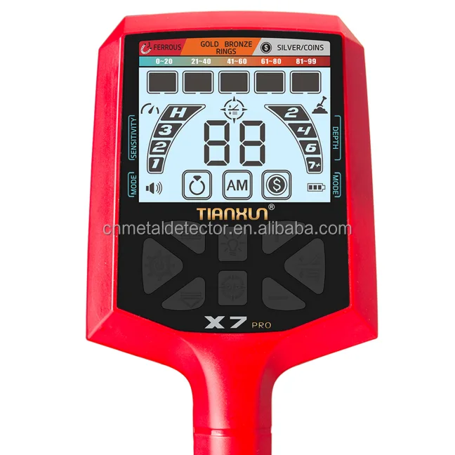 003 X7 Metal Detector De Metales Rilevatore d'oro professionale con bilanciamento automatico della terra Altamente resistente alle interferenze esterne