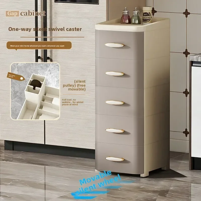 Thickened storage cabinet, drawer type household storage, plastic  locker, wardrobe finishing box, chest of drawers