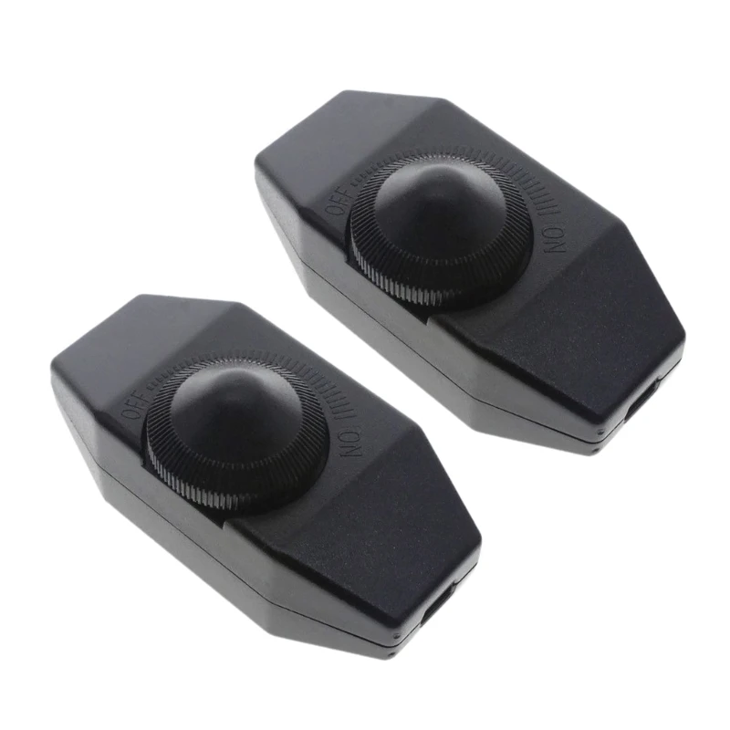 2pcs LED Dimmer Switches Adjustable Knob Easy Installation Lighting Fixture Electrical Accessories for Dimmable Lights