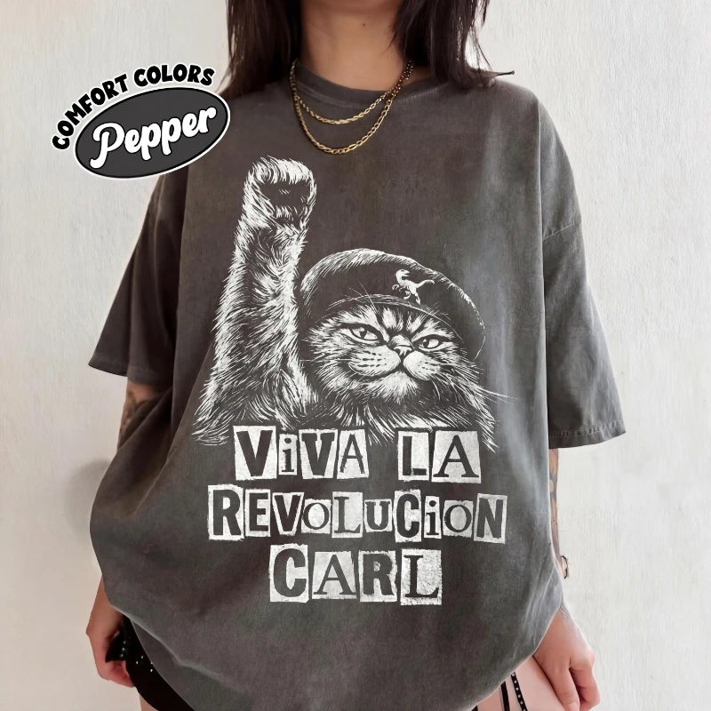 Viva La Revolucion Carl Shirt, Dungeon Crawler Carl Fantasy, Princess Donut Sci-Fi Meme Tee, Dungeon Crawler Carl Book Lover