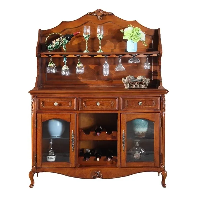 

dining side cabinet, simple restaurant pantry cabinet, cupboard cupboard locker, European style tea and wine cabinet with door