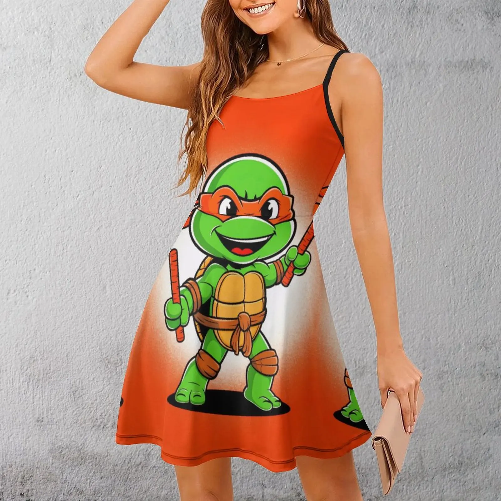 

Exotic Woman's Gown Suspender Dress Teenage Mutant Ninja Turtles TMNT Hero Turtles The Turtles (204) Women's Sling Dress Casual
