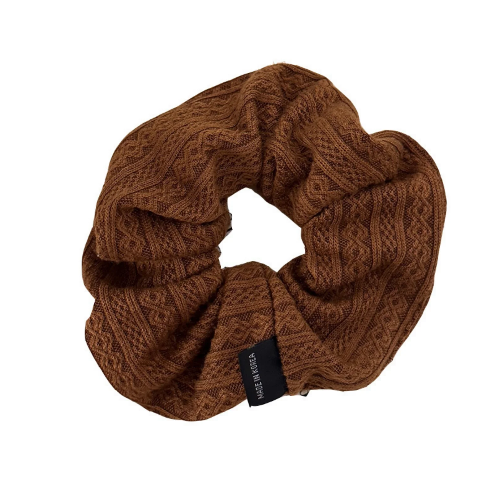 3PCS Cable-Knit Scrunchies Set for Women