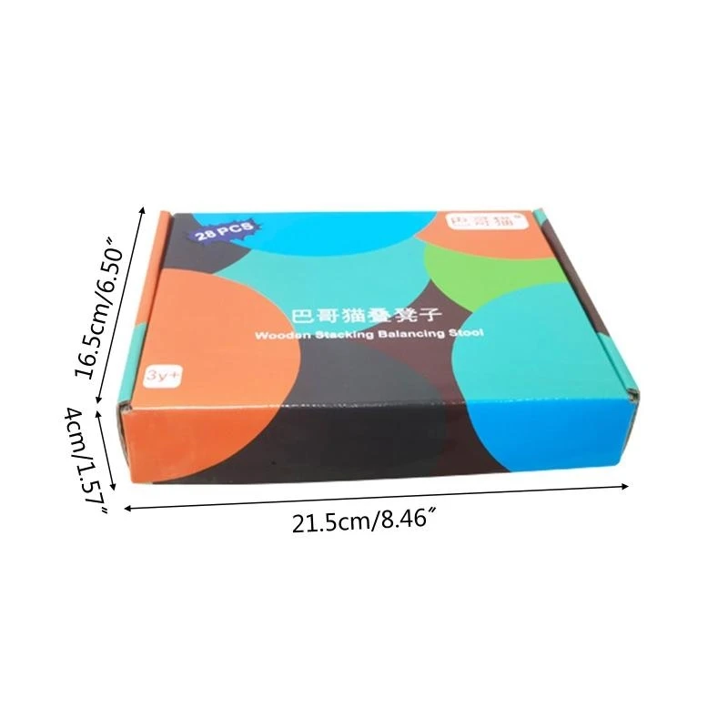 كراسي التراص كتل خشبية للأطفال الأولاد ألعاب ترفيهية لعمر 3-7 سنوات بنين بنات هدايا عيد ميلاد ألعاب هدايا 15UB