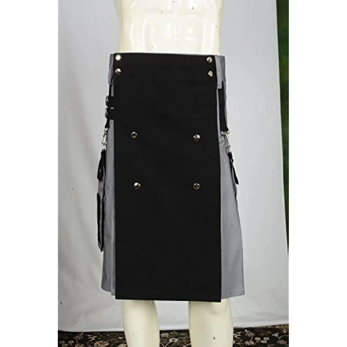 Scottish Black & Gray Two Tone Utility Kilt