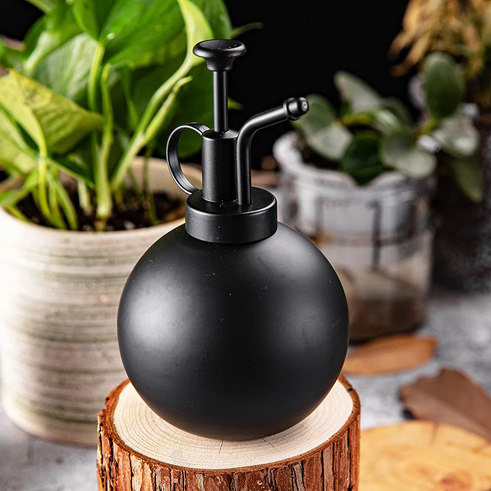 

Stainless Steel Watering Can 500ml Large Capacity Gentle Care Plants Flowers Gardening Tool Sprayer Storage Bottle Black Simple