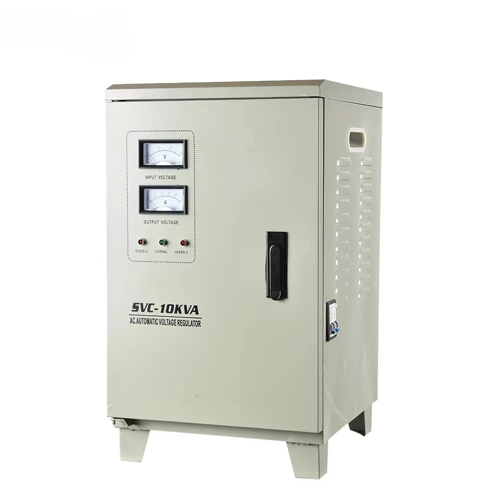 

SVC 10KVA Tower Voltage Stabilizer Servo Type Single Phase AC 220V 230 240V Automatic Voltage Regulator AVR for deep well pump