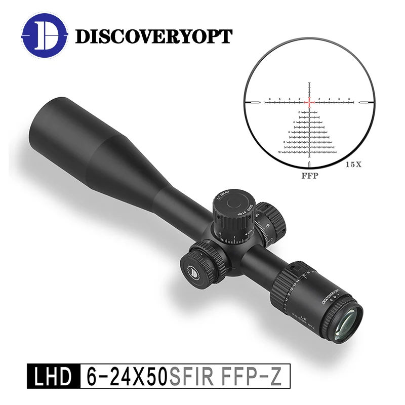 Discovery LHD 6-24X50SFIR FFP-Z Riflescope ZERO STOP High Definition Bright Glass Scope Tactical Hunting Optic Sight