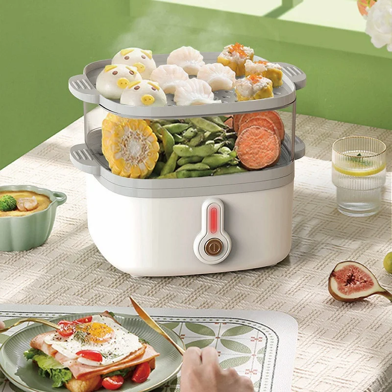 Mini Breakfast Machine Automatic Power Off Electric Steamer Kitchen Tool 200W Egg cooker Portable Low Power Student Dormitory