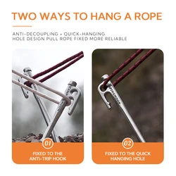 Customize Heavy Duty Stainless Steel Metal Tent Ground Nails Camping Stake Outdoor Tent Peg camping ground nail