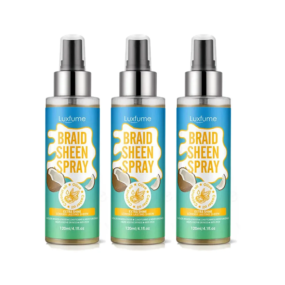 

1/3PCS Braid Sheen Spray With Coconut Oil For Dreadlocks Care styling spray 4oz Scalp For Nourish Scalp Shine Hair Care Spray