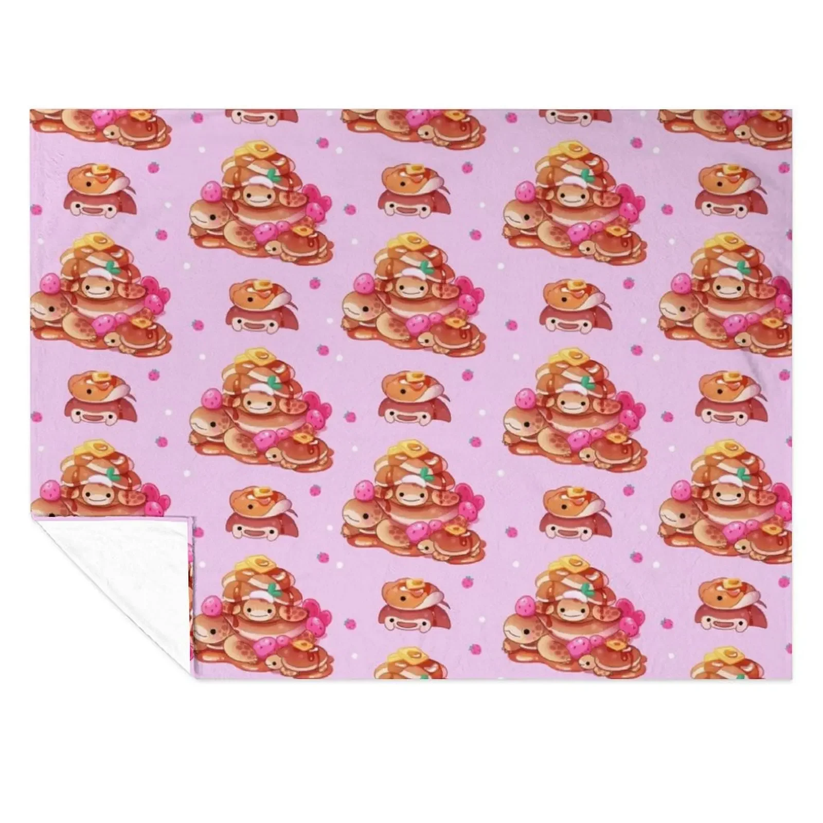 

Pancake tortoise Throw Blanket Flannel Camping Giant Sofa Furry Blankets
