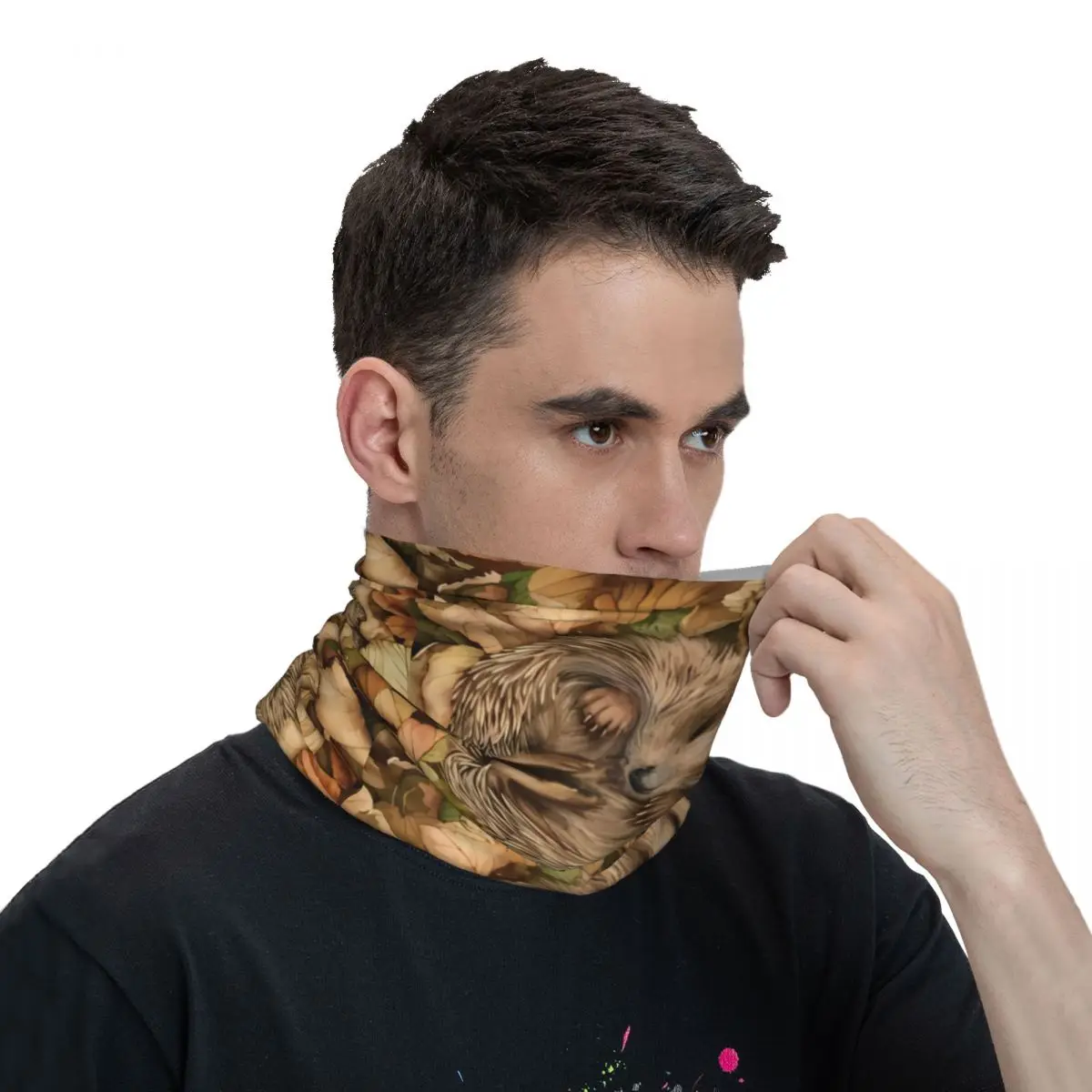 Mole Scarf Neckerchief Neck Face Mask Polyester images - 6