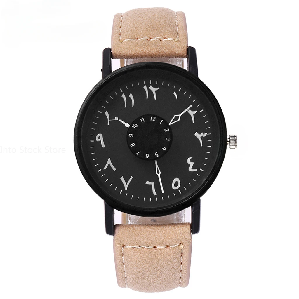 Mens Watches Luxury Brand Leather Wrist Watch for Men Arabic Numerals Date Casual Sport Quartz Wristwatch Relogio Masculino