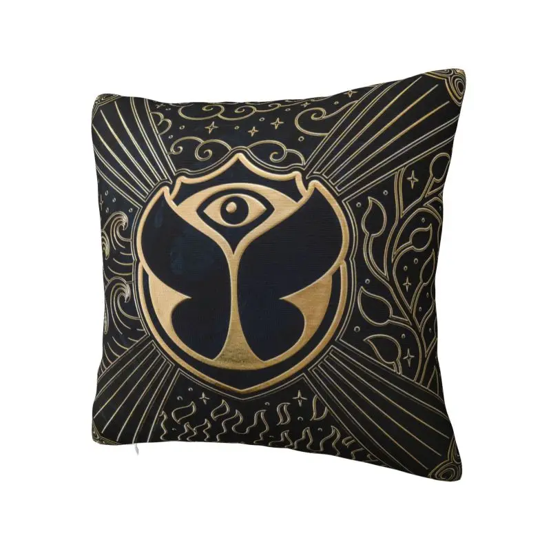 Luxury Tomorrowland Throw Pillow Case Decoration Belgian Electronic Dance Music Festival Cushion Cover Pillowcover for Sofa