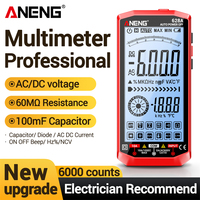 Digital Multimeter 6000 Counts Automatic Large screen Professional AC/DC voltage current 628A Ammeter Detector Test Tools