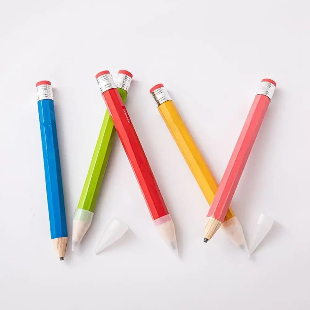 Fashion Wooden Giant Pencil With Eraser 18/34/39CM Large Wood Pencil Performance Prop Novelty Toy Huge Pencil Painter